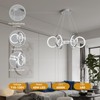 FDPBY Modern LED Chandelier Dimmable Round Pendant Light Fixtures 6