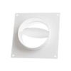 100mm / 4 Inch Duct Connector with Flange and Backdraft