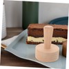 FUNOMOCYA Tart Press Tool: Wood Egg Tart Pastry Tamper Tool