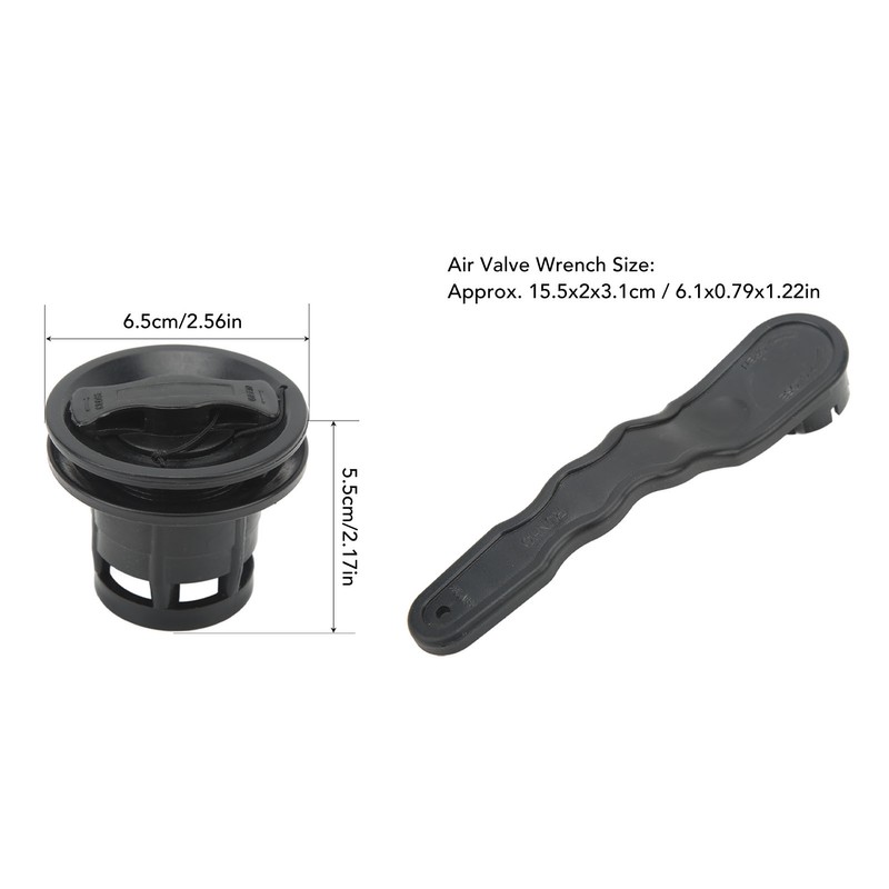 8 Groove Boat Air Valve with Wrench Kit Double Seal