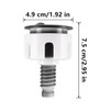Sarini Toilet Flush Button, Black Round Head Dual Toilet Push