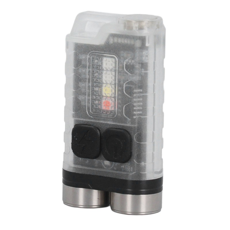 Keychain Flashlight 900LM White LED IP65 Waterproof Magnetic Tail Fluorescent