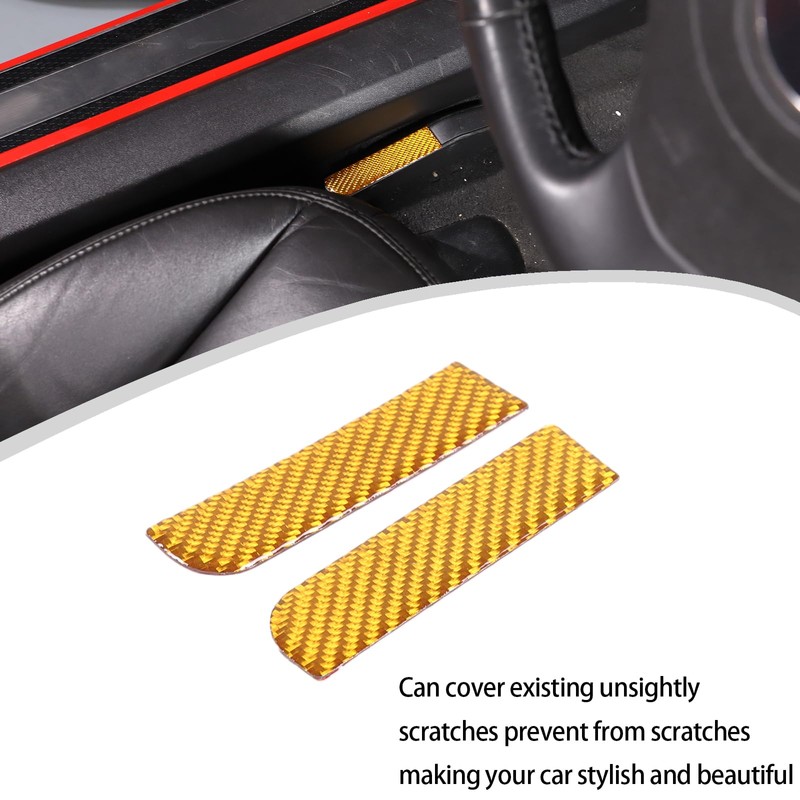 Lcojicep Car Inner Emergency Door Lock Switch Sticker Compatible with
