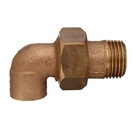 CORNAT T5098G1812 18 mm x 1/2-Inch 90 Degree Soldering Angular Fitting - Clear