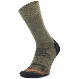Moggans Midweight Merino Wool Crew Socks (UK, Alpha, XL, Regular, Regular, Forest Green)