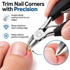 Stainless Steel Nail Clipper for Fingernail & Toenail Care – Manual Trimming Tool for Everyday Home Manicure and Pedicure