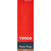 TIMCO Plastic Plug - Brown - Box of 100