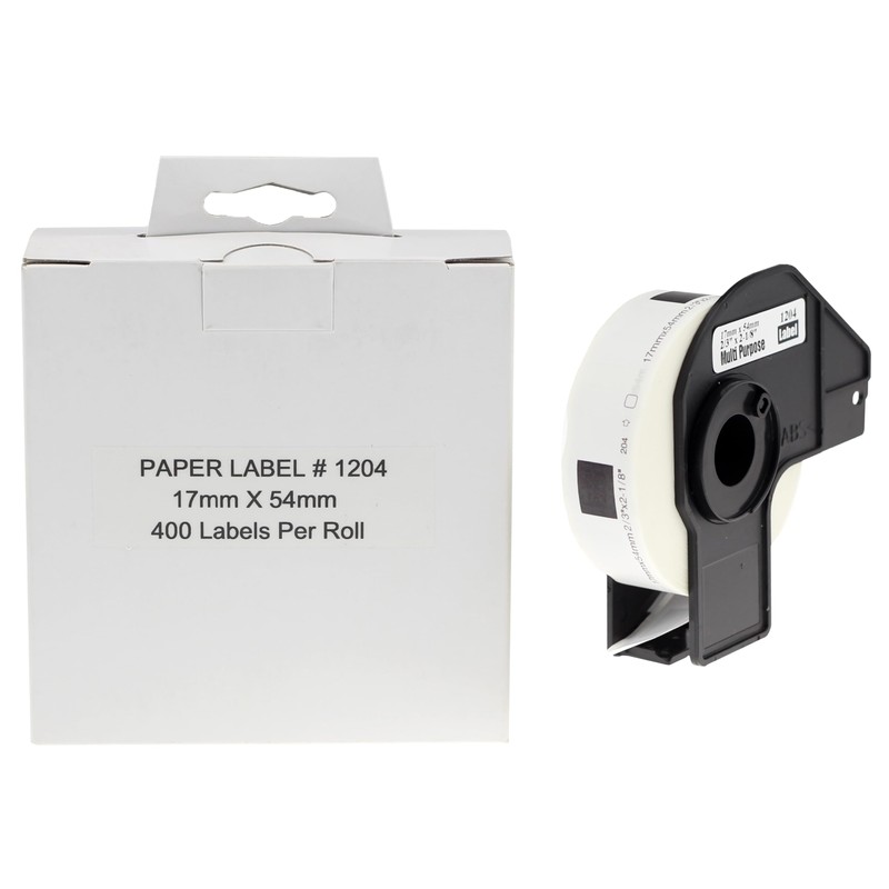 Swift 5 x Compatible DK-11204 17mm x 54mm White Thermal