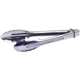 Winco Heavy-Duty Stainless Steel Utility Tongs, 7"