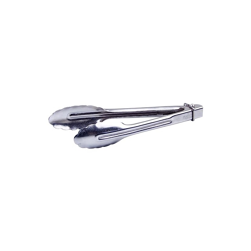 Winco Heavy-Duty Stainless Steel Utility Tongs, 7"