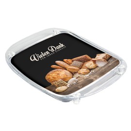 WIRKSAM WERBEN Payment Plate Cash Tray for Bakers, Bakeries & Bakeries, Acrylic Glass