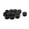 sourcingmap 19mm Dia Plastic Round Cap Tube Pipe Inserts End