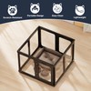Jalove Acrylic Dog Playpen Indoor, 10 PCS Plastic Puppy Playpen