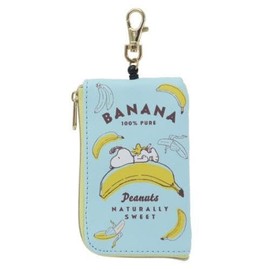 K Company Snoopy ES485A Pass Case with Key Case, Banana H 5.1 x W 3.3 x D 0.6 inches (130 x 85 x 15 mm)