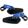 MotorToGo One Pair Blue Stem Black House CNC 7/8" Handlebar