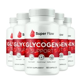 Superflow 5-Pack Super Flow Glyco Optimizer, SuperFlow Glycogen Support - 300 Capsules