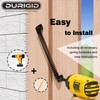 DURIGID 11-1/2" Black Self-Closing Gate Spring for Lighter Wood Vinyl