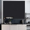 WalDecoo Matte Black Hexagon Peel and Stick Wall Tiles for