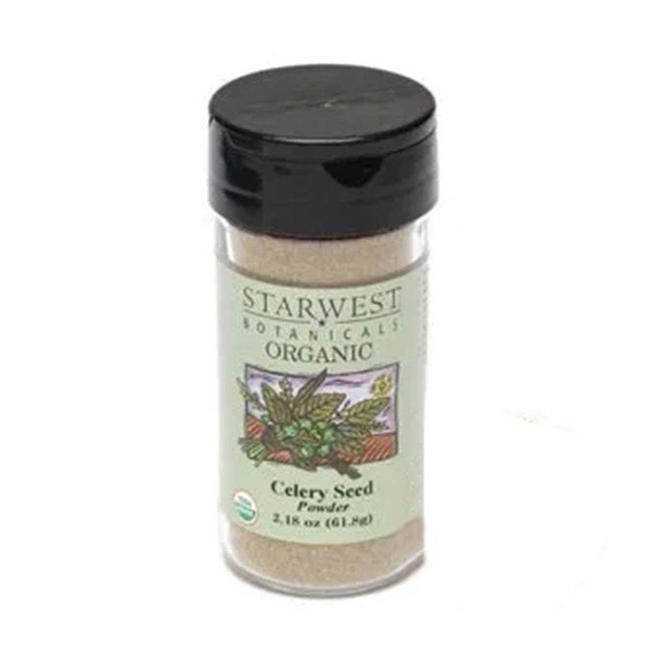 Starwest Botanicals, Organic Celery Seed Powder Jar, 2.18 Oz