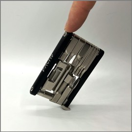 DACHS Road Bike Multitool with 18 Functions, 18-in-1 Premium Bicycle Tool, Mini Multitool for Road Bike, 71 x 46 x 8 mm, 116 g