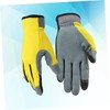Mipcase Flexible Leather Utility Gloves with Breathable for Gardening Mechanics
