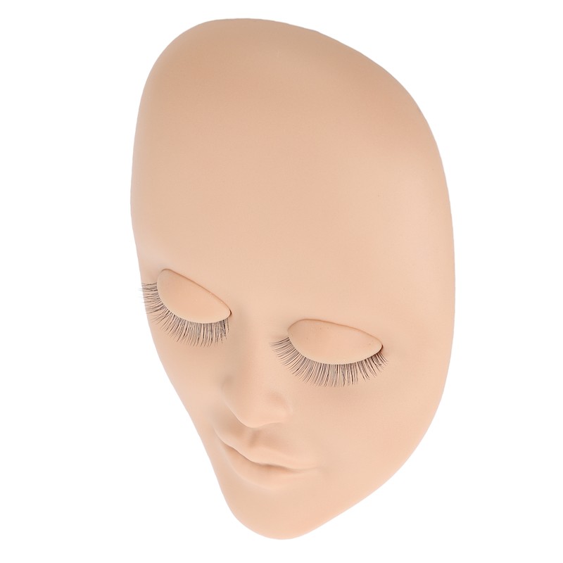 Lash Mannequin Head Reusable Soft Rubber 3D Effects Replaced Eyelids