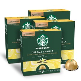 Starbucks by Nespresso Vertuo, Vanilla Flavored Coffee, 32-count Coffee Pods, Brews 7.8 oz.