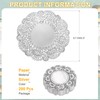sourcing map 200 Pcs Round Paper Doilies, 3.3 Inch Disposable