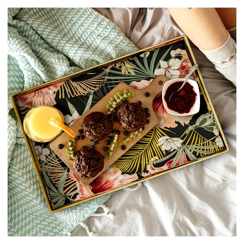 Couch Bed Table Trays for Eating，Large Plastic Kitchen Tray for