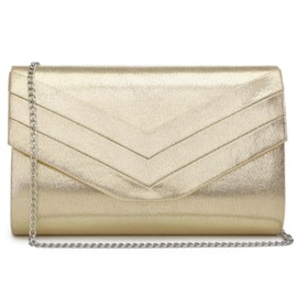 Dasein Women's Evening Bags Formal Party Clutches Wedding Purses Cocktail Prom Handbags (2-Gold)