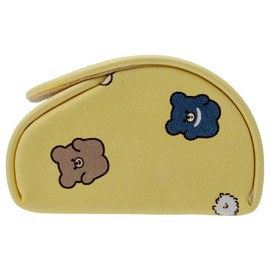 Pearl 094335 Glasses Case, Magnetic, Semi-Hard, Coromaru-san Yellow