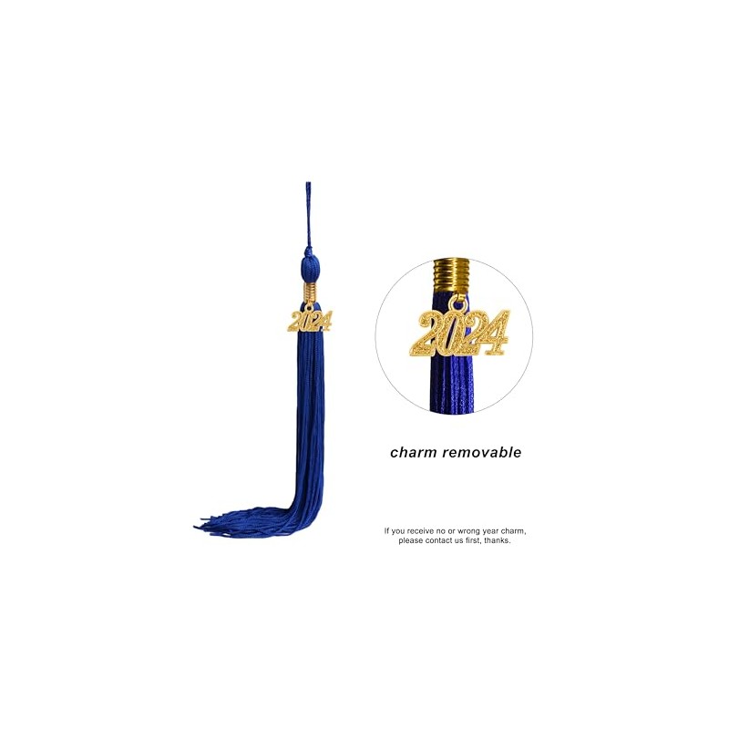 SAMDEEMI Graduation Tassel with 2024 Gold Year Charm for Graduation