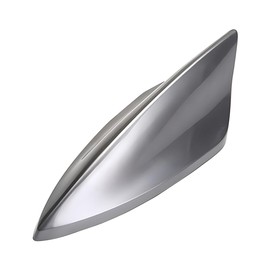 CGEAMDY Car Shark Fin Antenna Cover Fairing, Fm/AM Antenna, Made of ABS, Low Wind Resistance, for SUVs, Trucks, Vans, Car Tuning (Grey)
