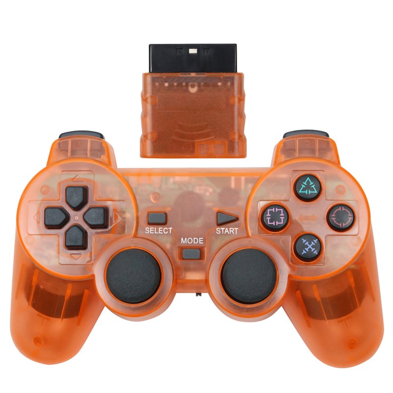 Wireless Gamepad Transparent Sensitive 2.4G Dual Vibration Gamepad Controller for