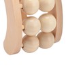 Wooden Massage Ball Roller with 10 Beads Deep Tissue Relief