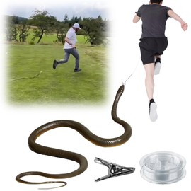 Fake Snake, Rubber Snake, Lifelike Realistic Fake Snake Toys, Snake Prank with String and Clip, Realistic Rubber Snake Prank Toy, Clip on Snake Prank for Teasing Friends