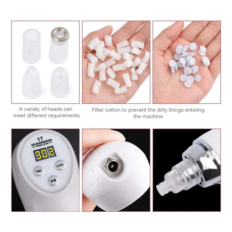 Microdermoabrasion Peeling 3 Puntas Diamante C/caja