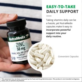 Nutramedix Zinc 50 Mg - Zinc En Cpsulas (60 Cpsulas) Na                                                                                               