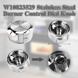 Vypart W10823529 Oven Stove Control Knob - for Whirlpool KitchenAid Range - Replaces AP6285576 PS12347719 4546228 W11156487 2pcs