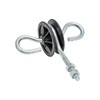 VOSS.farming 3 Pcs Metric Thread Galvanised Round Rotating Gate Handle