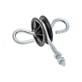 VOSS.farming 3 Pcs Metric Thread Galvanised Round Rotating Gate Handle Insulator for Gate Entry Electric Fence