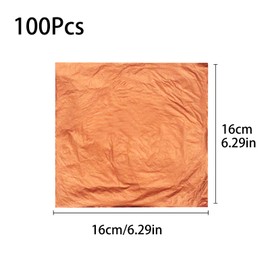 100 Sheets 16 x 16 cm Leaf Gold Leaf Silver Imitation Gold Leaf for Crafts Impact Metal Art Project Silver Art Project Craft Decoration Furniture Decoration DIY
