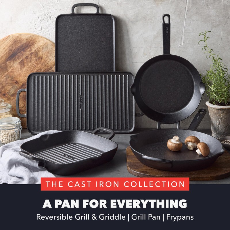 GreenPan x Bobby Flay Cast Iron Pre-Seasoned 16.5 x 9.5”