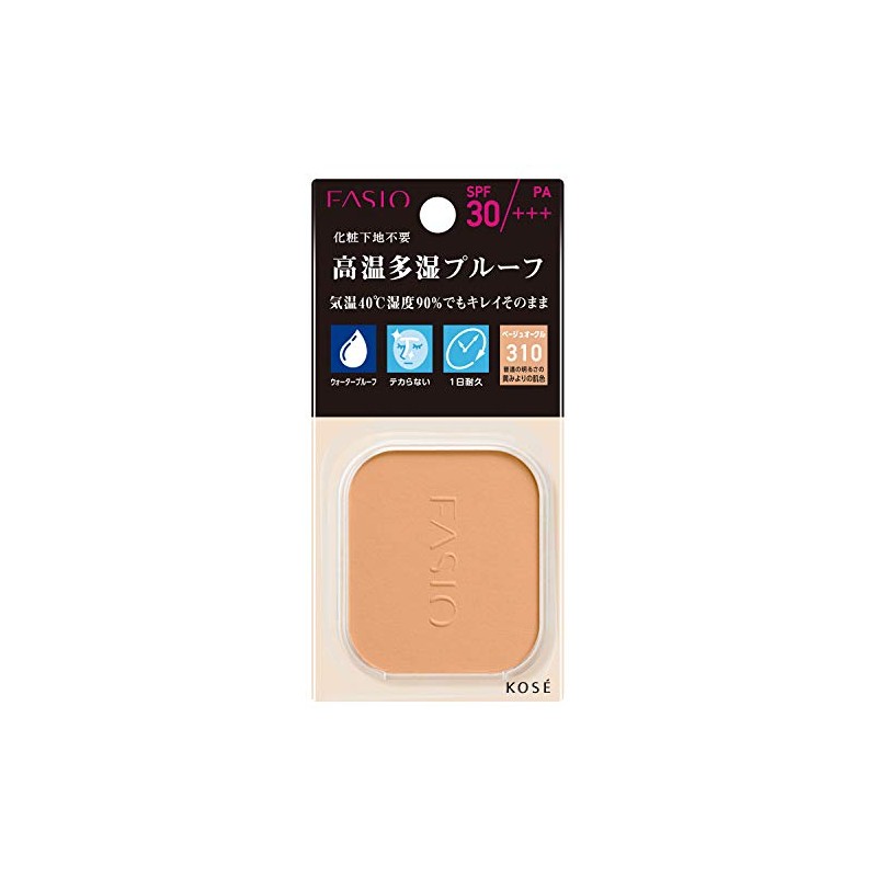 FASIO Powerful Stay UV Foundation Refill 310 Beige Ochre Skin