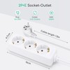 Aigostar Socket Strip 3-Way Table Socket Child Lock 1 m