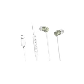 SOUL SC300 Wired Earphones, Type C, Mute Button, Volume Control, Type-C (Light GREEN)