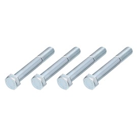 METALLIXITY Hex Bolts (M12-1.25x90mm) 4Pcs, 8.8 Grade Carbon Steel Zinc Plated Partially Threaded, Hex Head Screw Bolt - for Furniture Repair, Silver