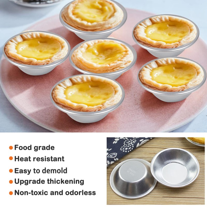 Esteopt 10Pcs Individual Yorkshire Pudding Tins,dariole Moulds,Yorkshire Pudding Tray Non