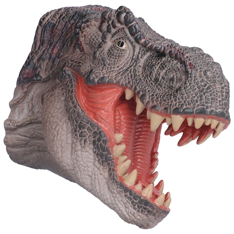 Dinosaur Puppet Rubber Portable Hand Drawn Comfortable Grip Tyrannosaurus Hand