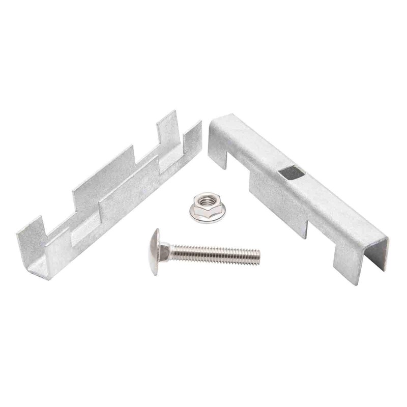 Zaundirekt Pack of 10 I U Mat Connectors I Hot-Dip